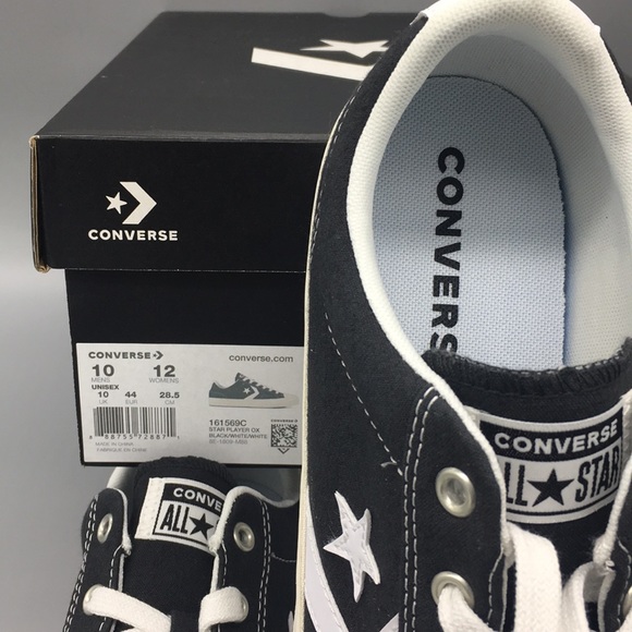 Converse Star Player Ox black/white/white - Picture 8 of 8